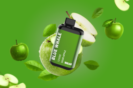 WALAR BLUE WHALE 12000puffs SOUR APPLE